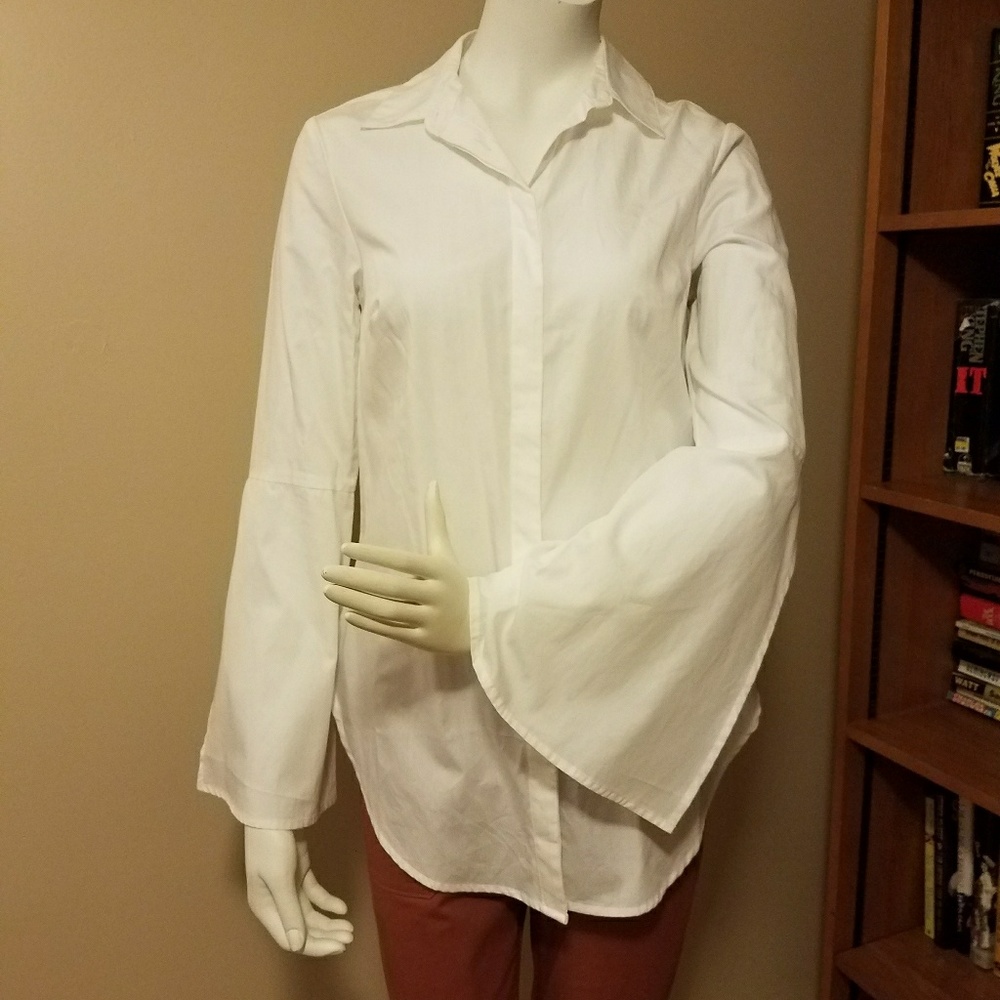 New Merona white button down blouse